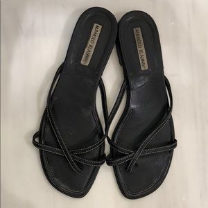 Manolo Blahnik black sandals